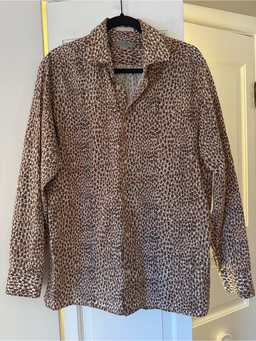 Ted Baker Dunston Retro Dot Print Button Up Shirt Men’s Medium Size 3